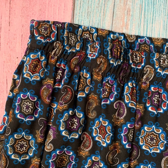 Vintage 80s button down and skirt set paisley print midi skirt size small - Picture 8 of 10